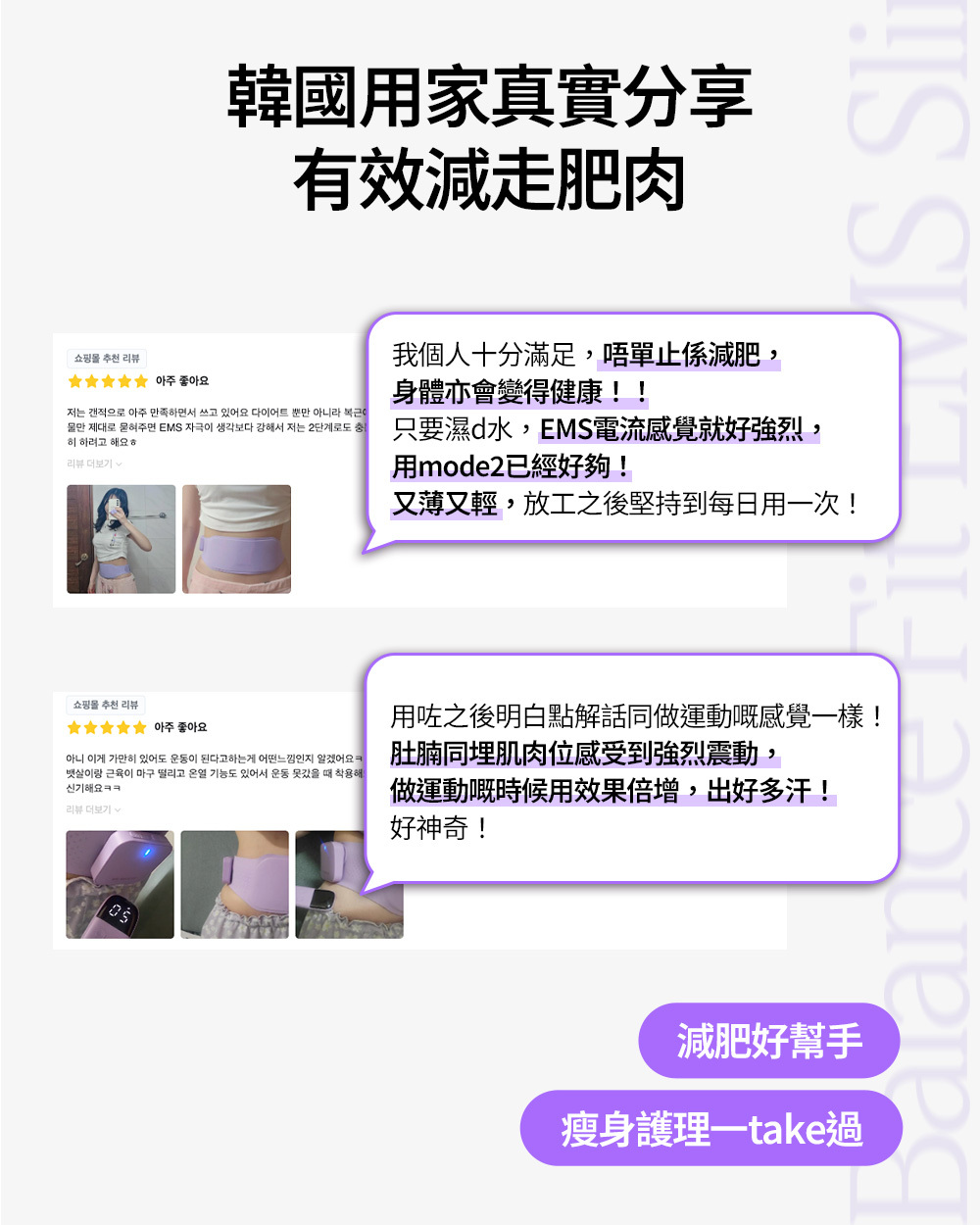 Balance Fit EMS Slim Belt EMS纖形塑身腰帶